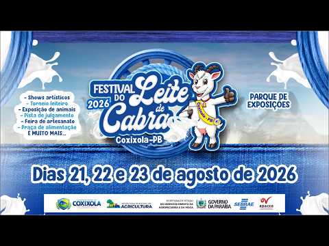 AO VIVO - Lançamento do Festival do Leite de Cabra 2026 (COXIXOLA)