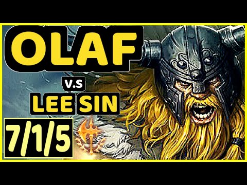 BONO (OLAF) vs LEE SIN - 7/1/5 KDA JUNGLE CHALLENGER GAMEPLAY - KR
