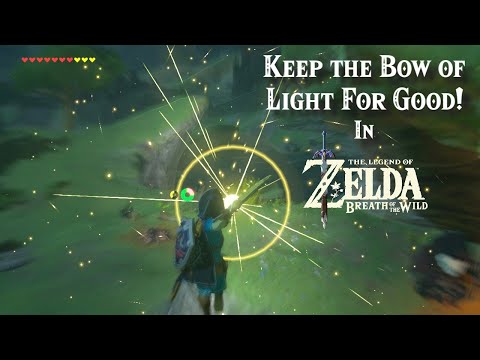 How to Keep the Bow of Light OUTSIDE THE FINAL BATTLE in the Legend of Zelda Breath of the Wild!