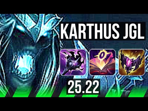 KARTHUS vs GRAVES (JGL) | Rank 6 Karthus, 16/3/9, Godlike | TR Challenger | 25.22