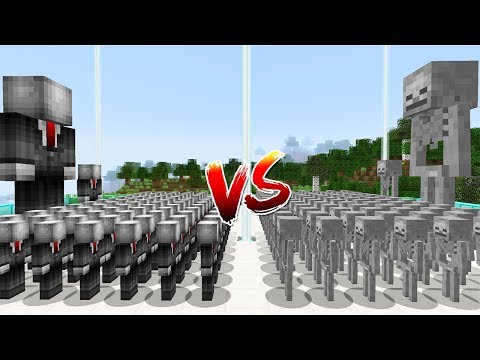 SLENDERMAN ORDUSU VS İSKELET ORDUSU! - Minecraft
