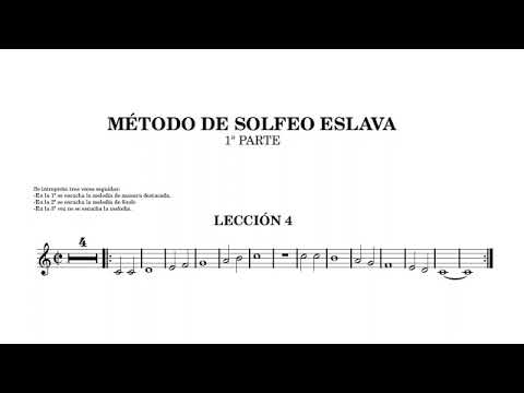 Lección 4 del Método de Solfeo Eslava
