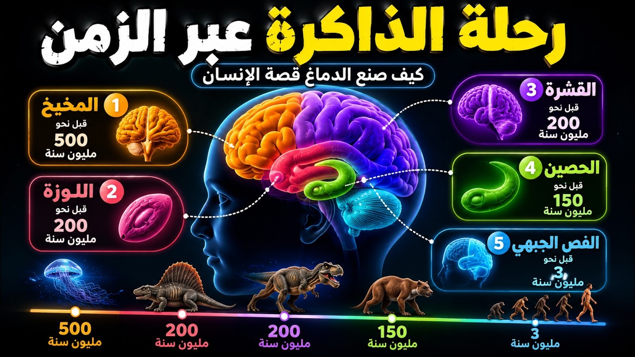 خمسة أدمغة في رأس واحد: كيف صنع التطور ذاكرتك؟
