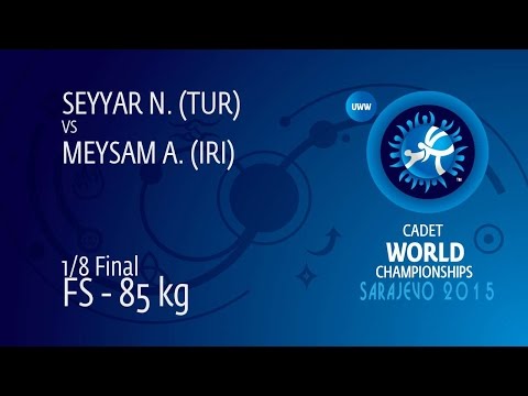 1/8 FS - 85 kg: N. SEYYAR (TUR) df. A. MEYSAM (IRI) by TF, 12-2
