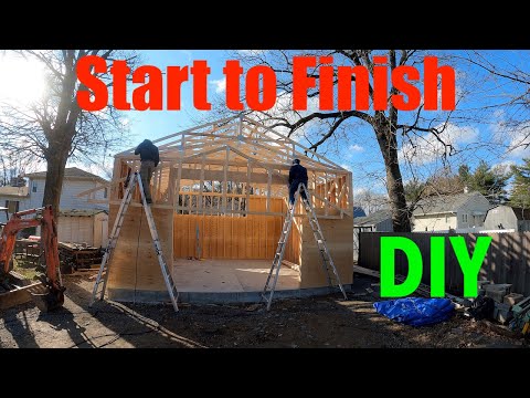 24 x 24 Garage Build Framing