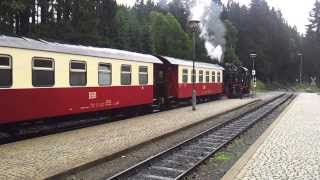 preview picture of video 'Brockenbahn im Harz Bahnhof Schierke'
