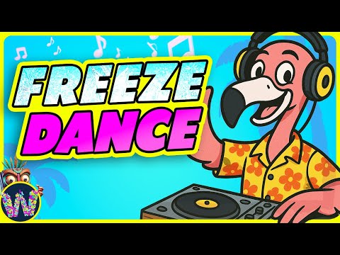 Summer Freeze Dance Song ⚡️ Brain Break for Kids ⚡️ Just Dance with DJ Flamingo ⚡️ Coach W