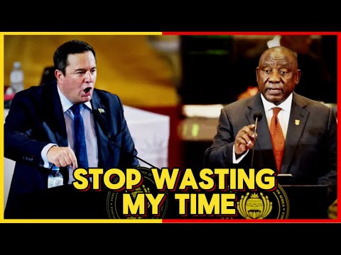 Drama in Parliament As South Africa's President DECONSTRUCTS Opposition Politician John Steenhuisen