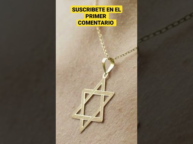 Vídeo relacionado con VASSAGO Collar con colgante de estrella de David Salomón de seis puntas, talismán de acero inoxidable, hexagrama judío de Israel para hombres