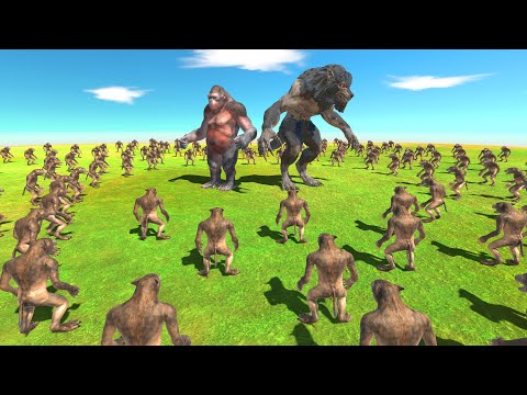 Who can beat all Werewolf? Mutant Primates And Werewolves - Animal Revolt Battle Simulator