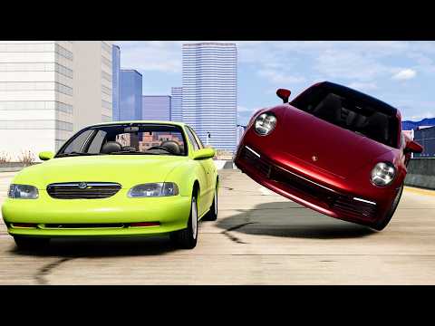 High Speed Traffic Car Crashes #268 - BeamNG Drive | CrashBoomPunk