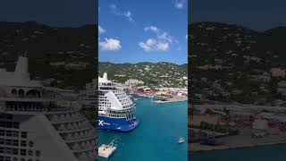 Royal Caribbean Star of the Sea’s Coming into St. Thomas.