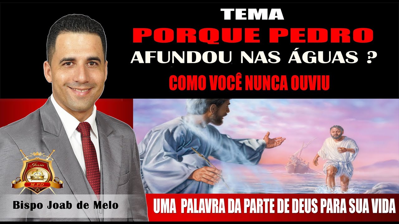 Pregação Forte 🔥 -  Porque Pedro Afundou ? 😱