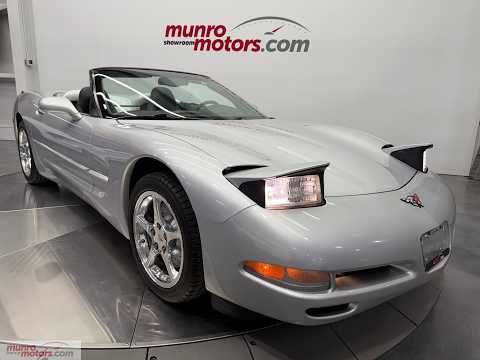 2002 Chevrolet Corvette 2dr Convertible in Silver for sale at Munro Motors in Brantford, ON