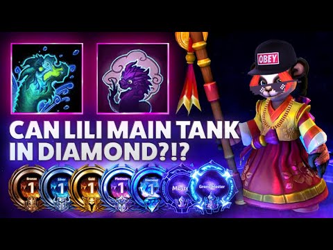 Lili Water Dragon - CAN LILI MAIN TANK IN DIAMOND?!? - Hardstuck Bronze 5 Adventures 2022