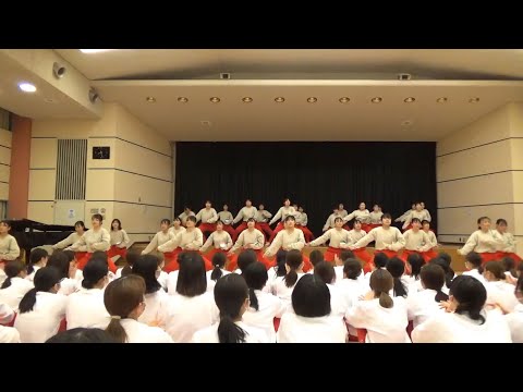 児童教育学科 20220506【保育科】オリゼミ委員が披露した「ソーラン節」