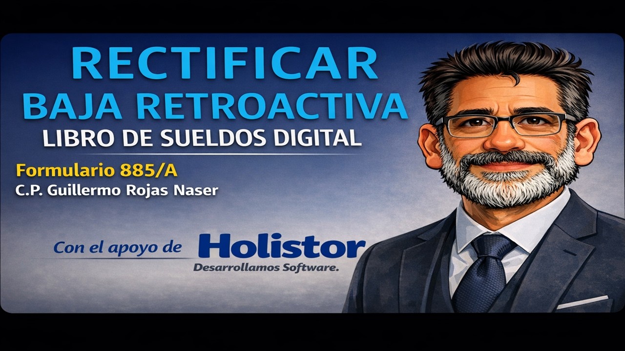 Como Rectificar Baja Retroactiva libro de sueldos digital