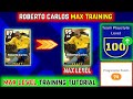 How To Train Roberto Carlos In Efootball 2023 Mobile | Carlos Max Level Training Efootball 2023