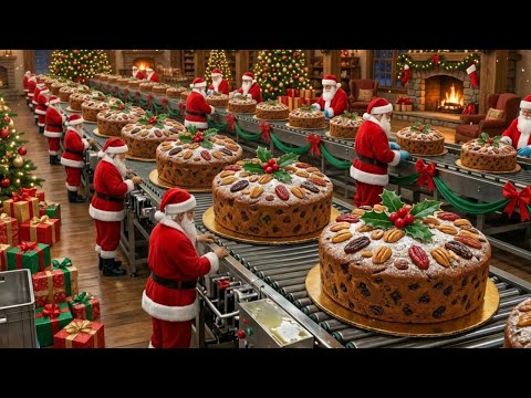 Inside the Christmas Cake Factory: The Hidden Process Behind Fruit Cakes (Full Process)