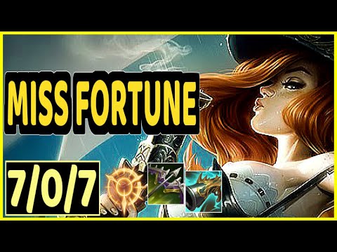 MISS FORTUNE VS ASHE - 7/0/7 KDA ADC GAMEPLAY