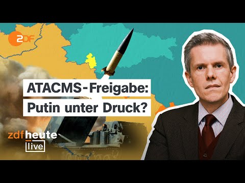 Video Thumbnail: Eskalation im Ukraine-Krieg? Was die Raketenfreigabe auf russisches Gebiet bedeutet | ZDFheute live
