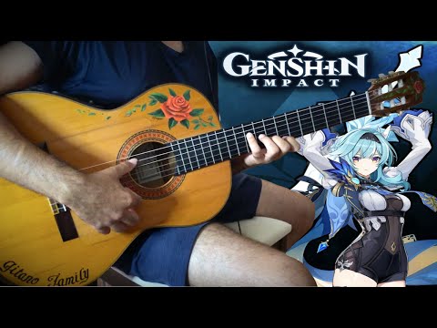 『Eula - Flickering Candlelight』(Genshin Impact) meet flamenco gipsy guitar【game fingerstyle cover】