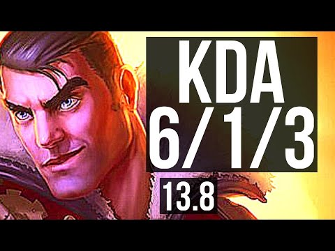 JAYCE vs MORDE (TOP) | 6/1/3, 500+ games, Dominating | KR Master | 13.8