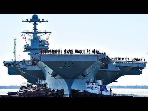 New $13B Aircraft Carrier USS Gerald R. Ford Moves On Own Power For The First Time
