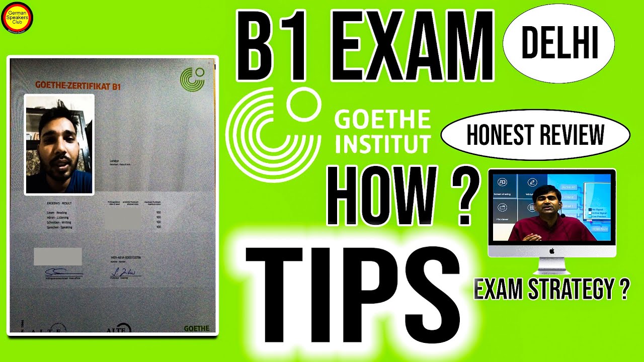 How to get good marks in German B1 Goethe Exam