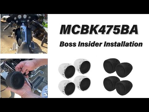Boss Audio Motorcycle Speaker Installation video | MCBK475BA
