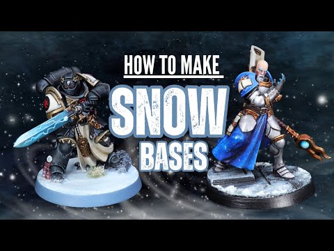 Easy Snow Bases for Warhammer and Tabletop Games