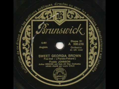 Freddy Johnson & Arthur Briggs, Sweet Georgia Brown. Paris 1933 online metal music video by FREDDY JOHNSON