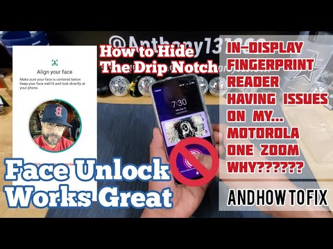 MOTOROLA One Zoom, Hide the Notch, In-Display Fingerprint Reader Issues? Face Unlock Works Great!