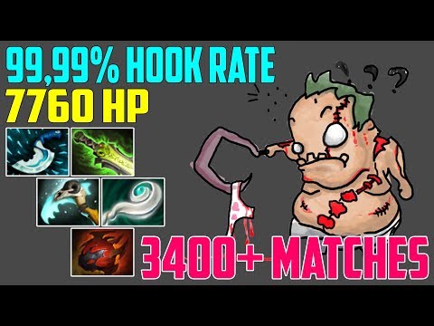 99,99% Hook Rate Pudge Mid | 32 kills 7600+ HP | 3400+ Matches