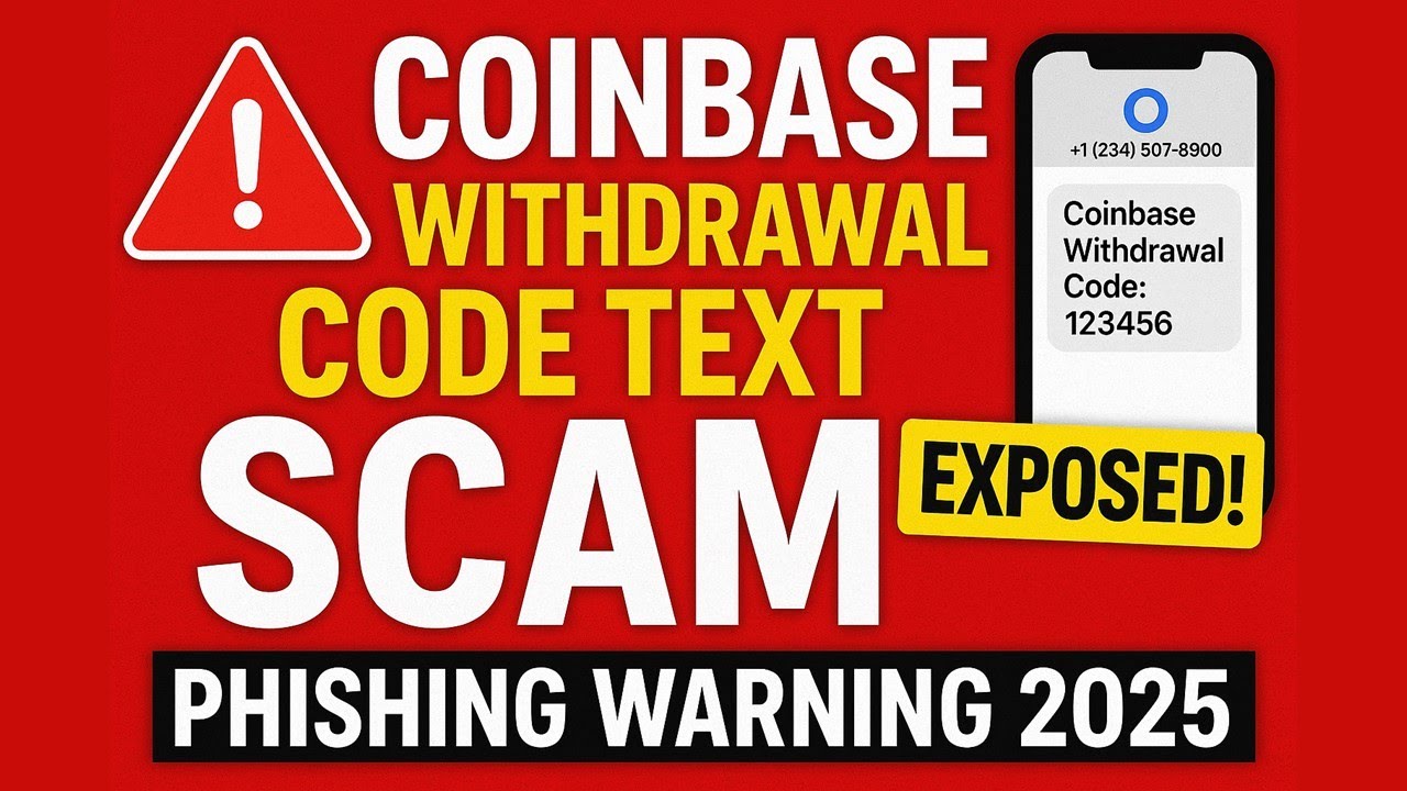 🚨 Coinbase Withdrawal Code Text Scam EXPOSED! (Phishing Warning 2025)