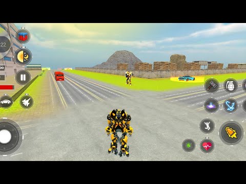 Play Air jet car robot transform game - Flying Jet Robot Car Transformation Game - Android Gameplay