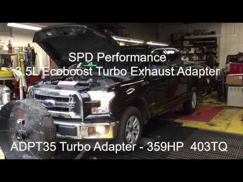 2016 F-150 3.5L Ecoboost Dyno with SPD Turbo Exhaust Adapters