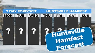 Will Rain Ruin Huntsville Hamfest This Week? HSV Hamfest 2025 Forecast