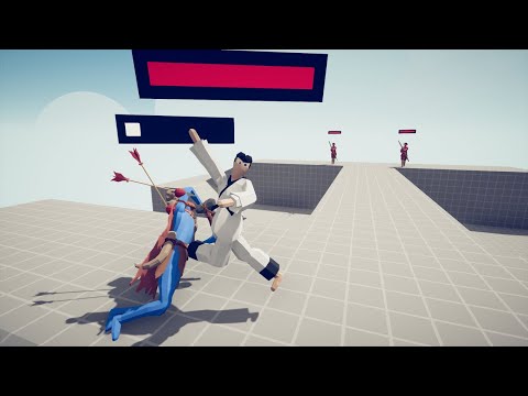 2x BALLOON ARCHER + TAEKWONDO CHAMPION vs EVERY UNIT - TABS - Totally Accurate Battle Simulator