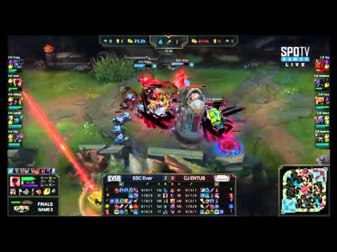 [LoL] KeSPA CUP ESC Ever vs CJ Entus  3set Highlight