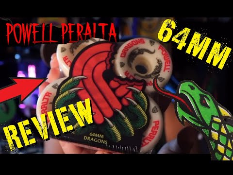 POWELL-PERALTA 64mm DRAGONS “G-BONES” SKATE WHEEL REVIEW! @powellperalta