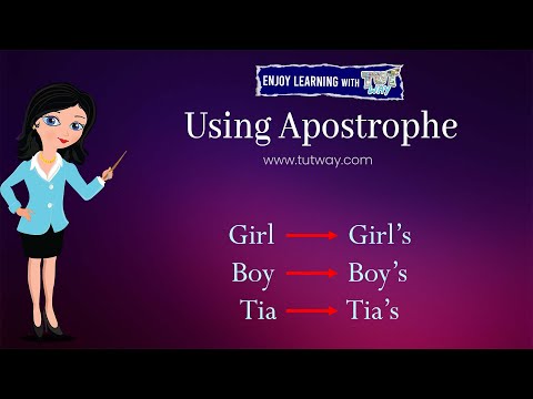 Apostrophe | When to use apostrophe? | Apostrophe in English Grammar | Usage, Examples | English