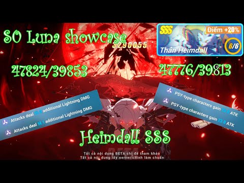 [S0 Luna Showcase] - ATK Affix vs Lightning DMG Affix || Heimdall SSS, 47776/47824