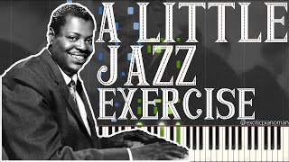 Oscar Peterson - A Little Jazz Exercise (Solo Jazz Piano Synthesia)