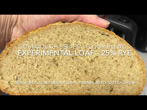 Rye and Fennel Seed   Mixed flour sourdough bread