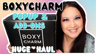 HUGE BOXYCHARM POPUP AND BOXYCHARM ADD-ONS HAUL | APRIL 2021 | LOTS OF GREAT MAKEUP DEALS 80% OFF