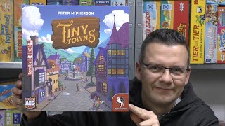 Tiny Towns (Pegasus Spiele) - ab 8 Jahre - eines der Top Familienspiele