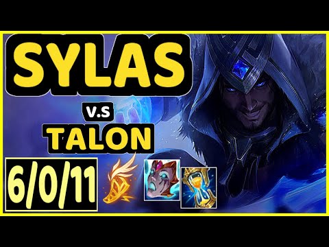 SYLAS vs TALON - 6/0/11 KDA MID GAMEPLAY - NA Ranked DIAMOND