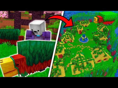 Construí uma CIDADE SNIFFER no Minecraft 1.20