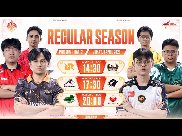 🔴 LIVE | IKL Spring 2026 | Regular Season Minggu 5 Hari 2